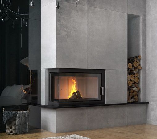 Каминная топка DEFRO HOME INTRA ME BL (ЧЕРНЫЙ ШАМОТ)
