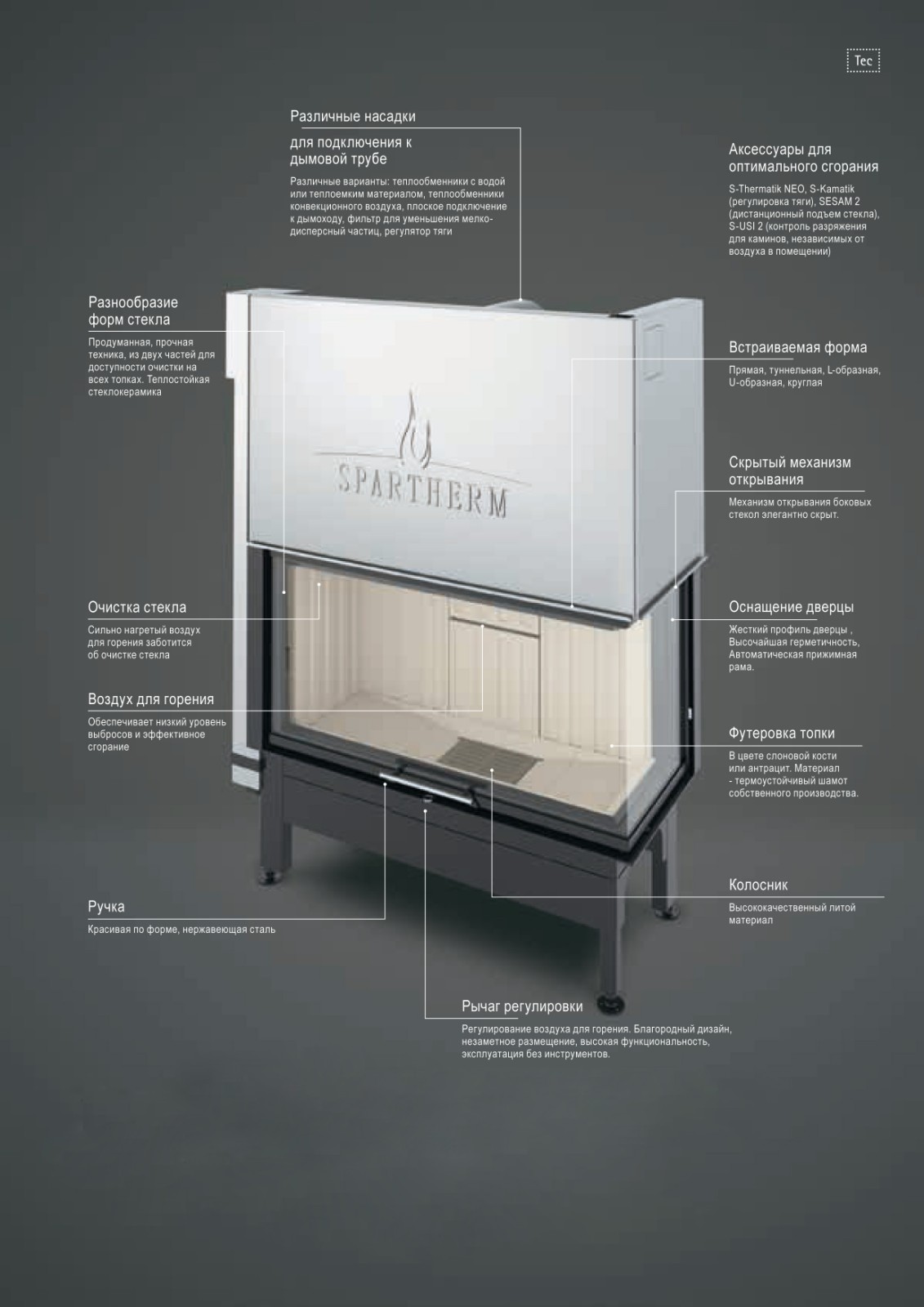 Каминная топка Spartherm Varia Bh-4S