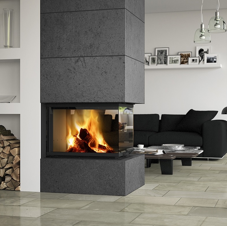 Romotop HEAT U 3g L 50.52.70.24 – тристороння топка для каміна з гільйотиною