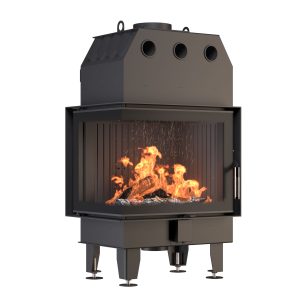 Каминная топка BOKAR 655047 L (14,5 kW ) black ceramatex