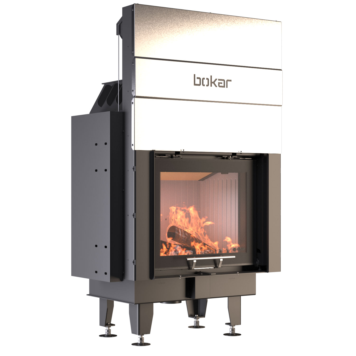 Каминная топка BOKAR 6050G (14,4 kW ) White ceramatex