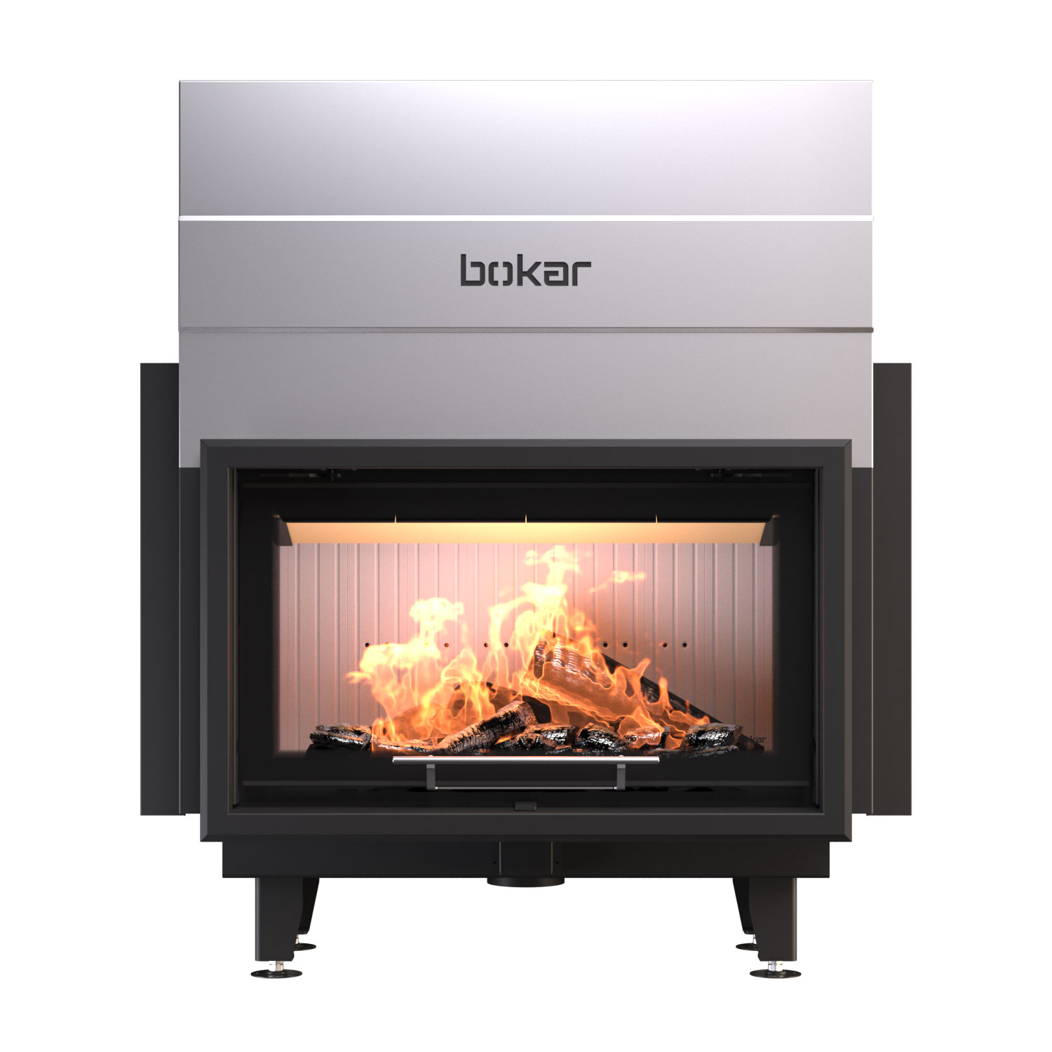 Камінна топка BOKAR 9050G (19,1 kW ) white ceramatex