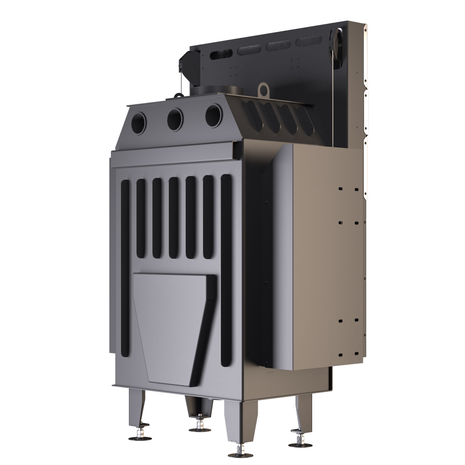Каминная топка BOKAR 6050G (14,4 kW ) black ceramatex