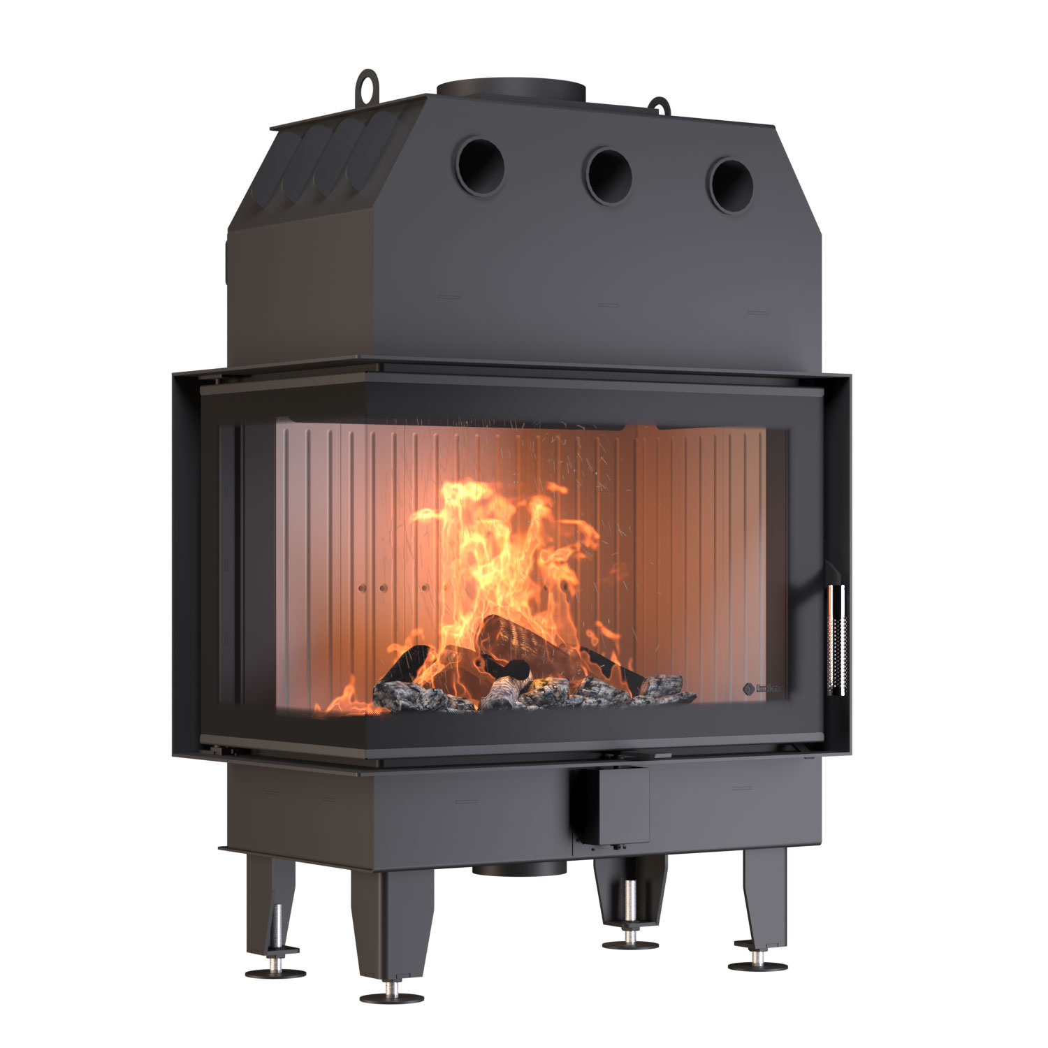 Каминная топка BOKAR 755047 L (15,2 kW ) white ceramatex