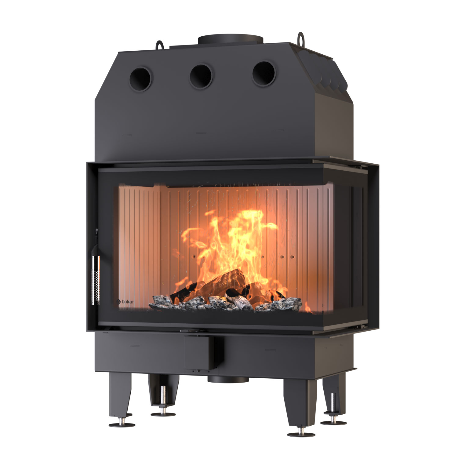 Каминная топка BOKAR 755047 R (15,2 kW ) white ceramatex