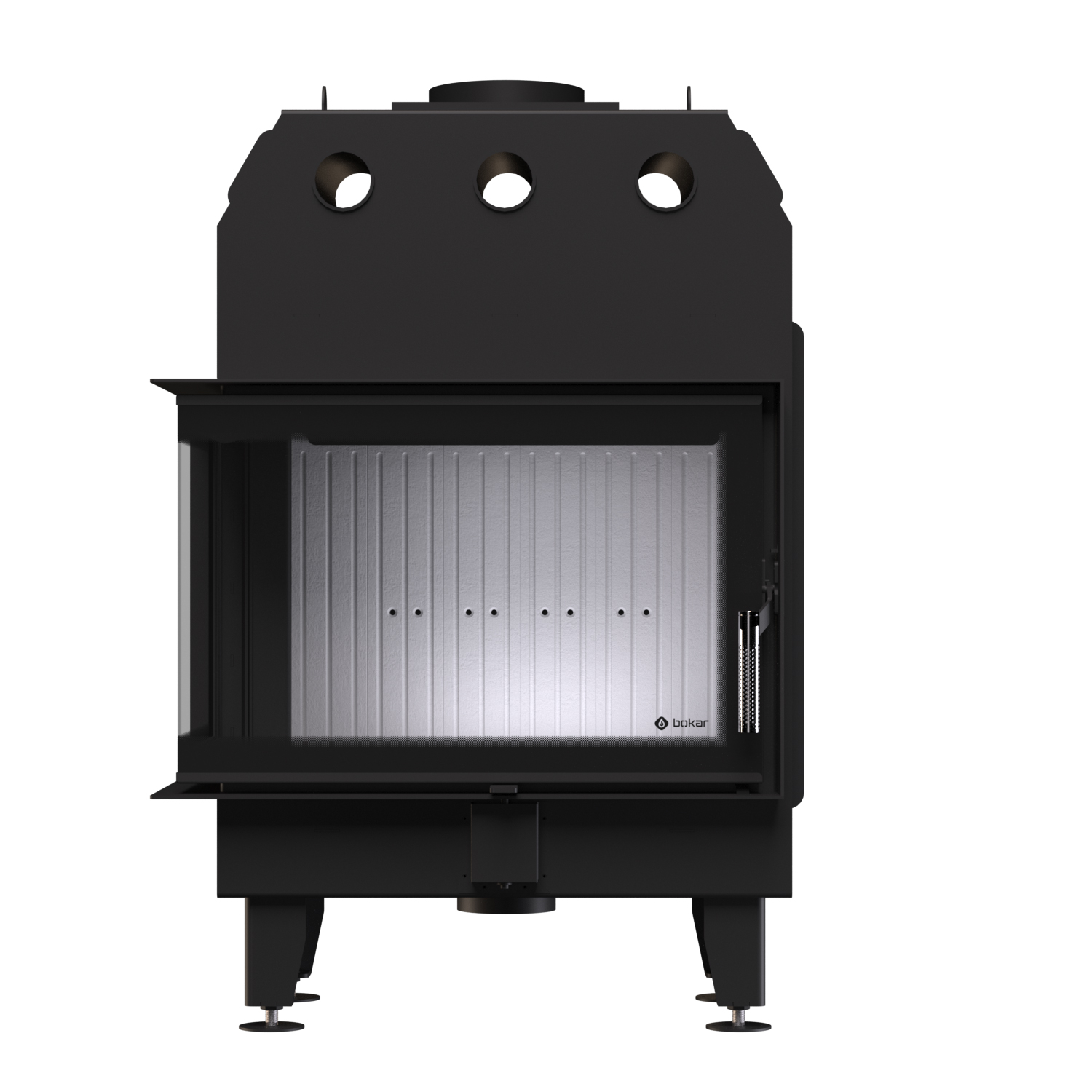 Каминная топка BOKAR 755047 L (15,2 kW ) white ceramatex