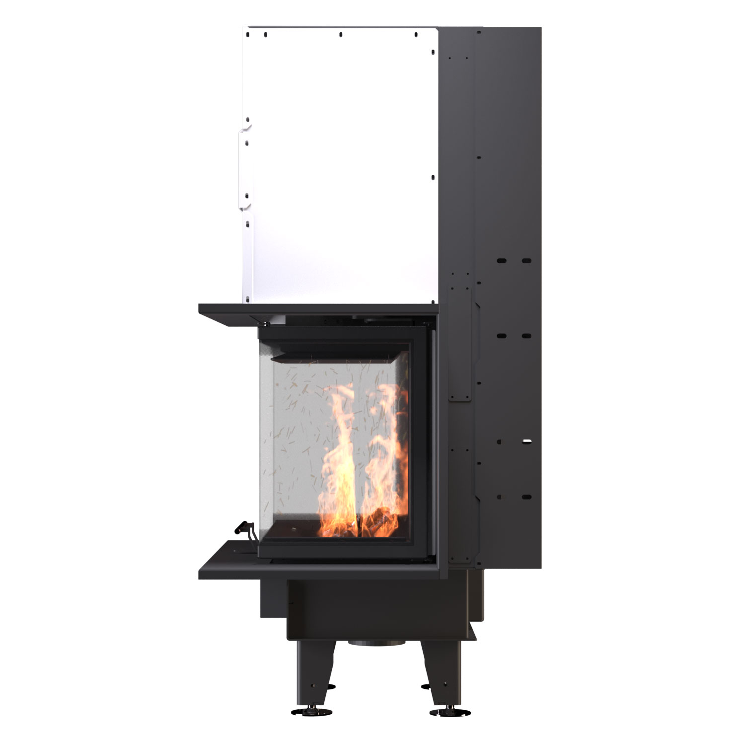 Камінна топка BOKAR PSG 60 (8,3 kW ) white ceramatex