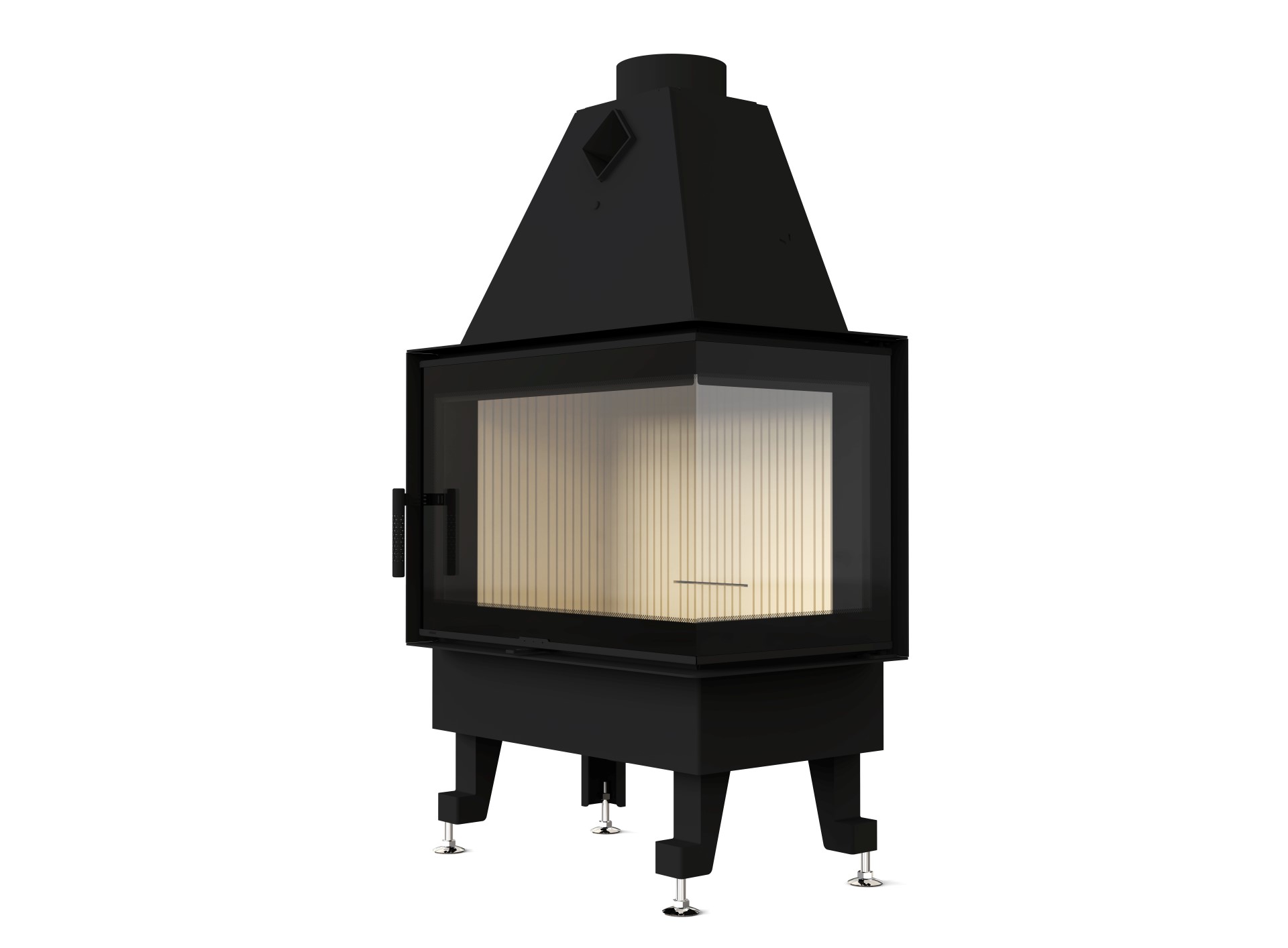 Камінна топка M-FIRE 70 (790/540) кутова права (15kW)