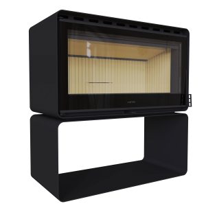 Піч сталева M-Fire Rodos з дровником (15kW)