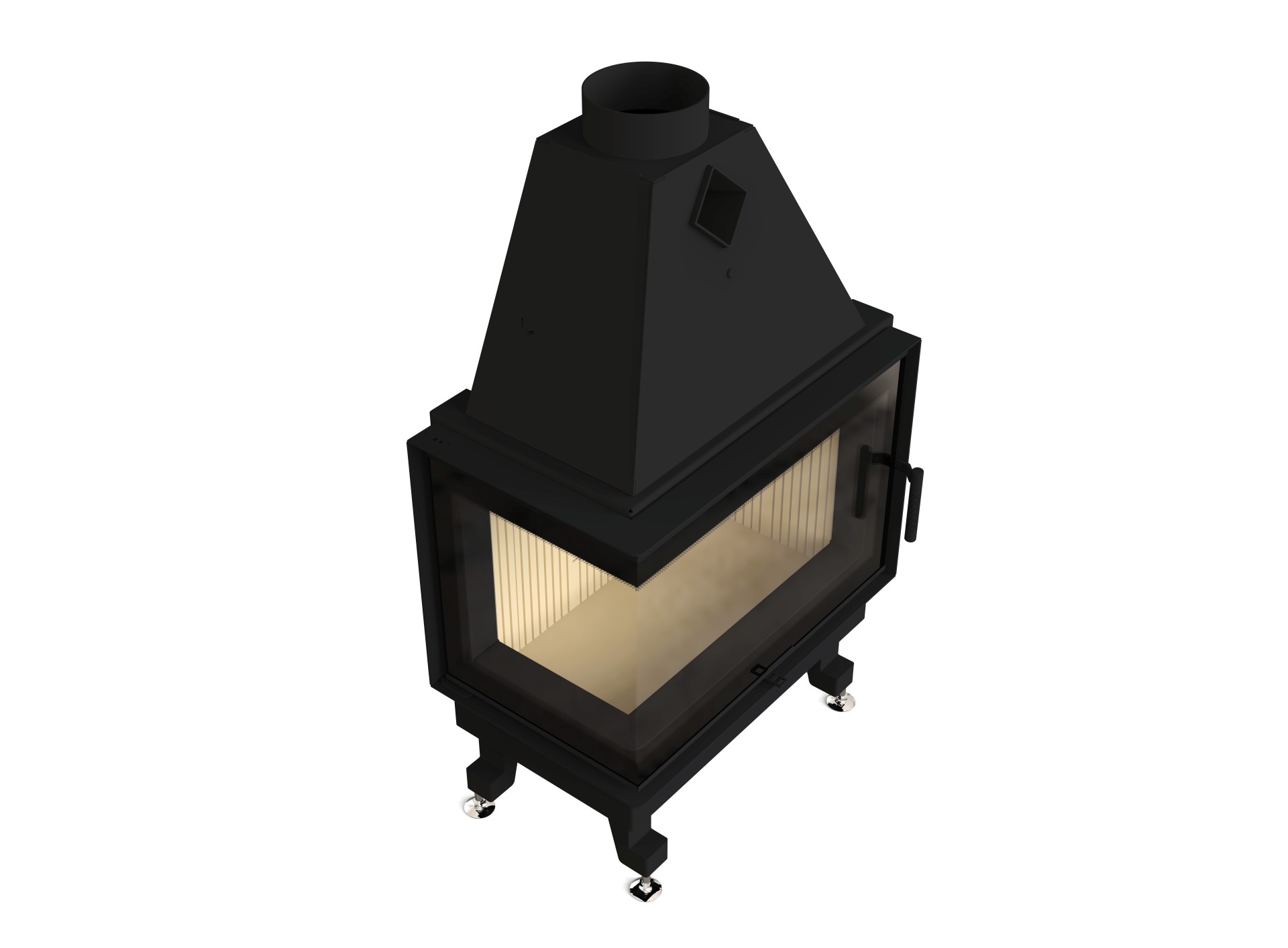 Каминная топка M-FIRE 70 (790/540) угловая левая (15kW)