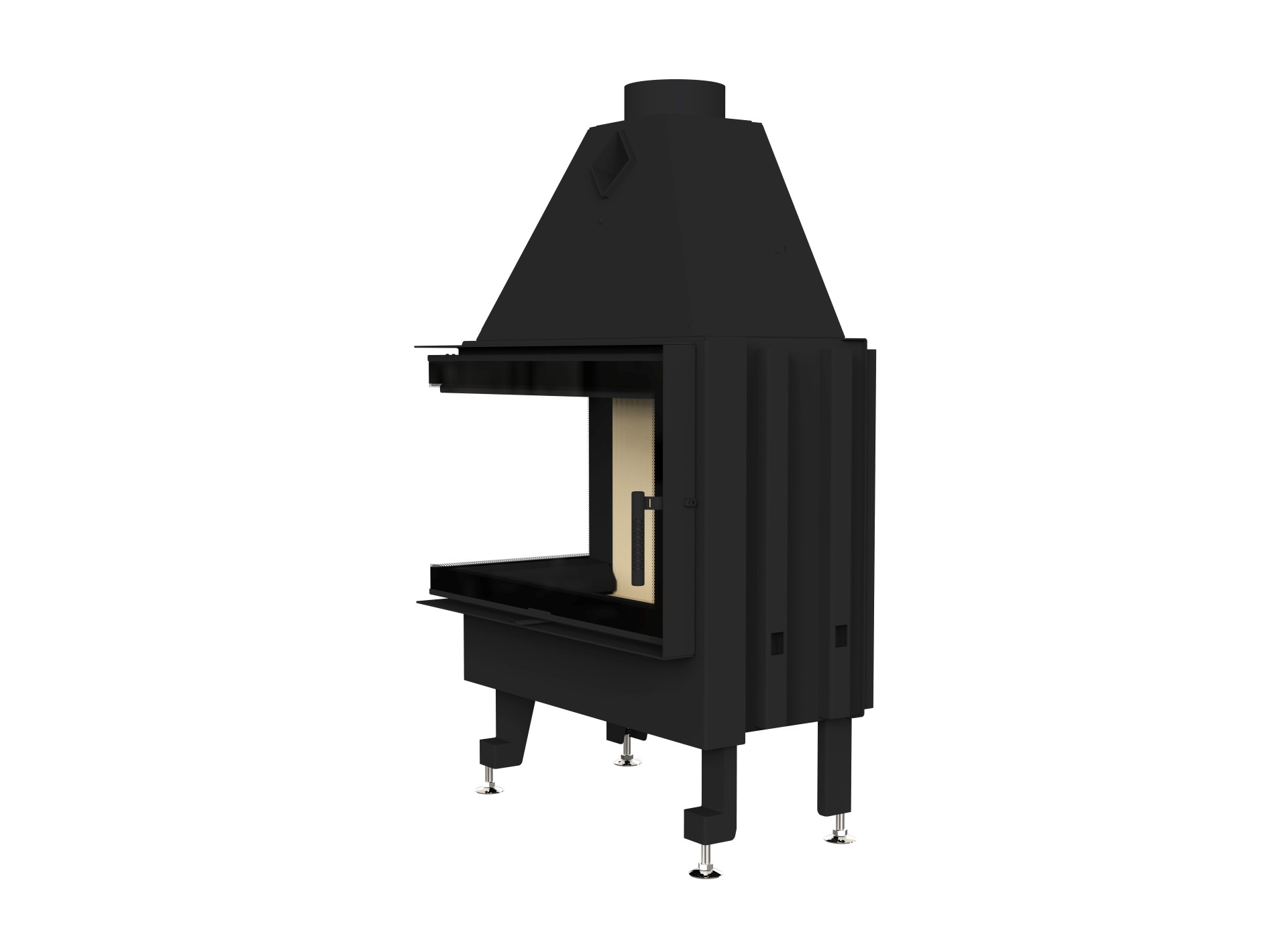 Камінна топка M-FIRE 80 (890/540) кутова ліва (17kW)
