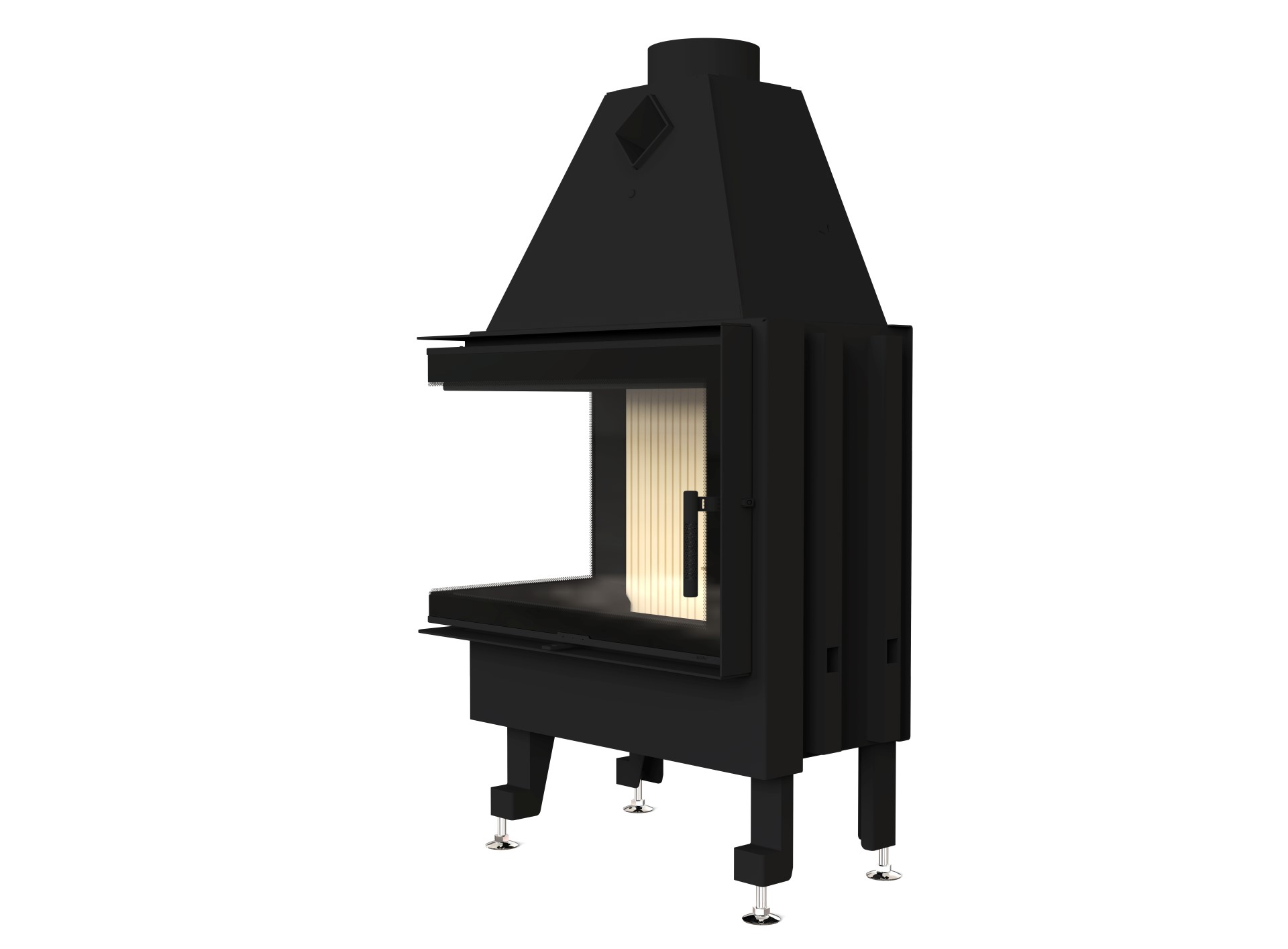 Каминная топка M-FIRE 70 (790/540) угловая левая (15kW)