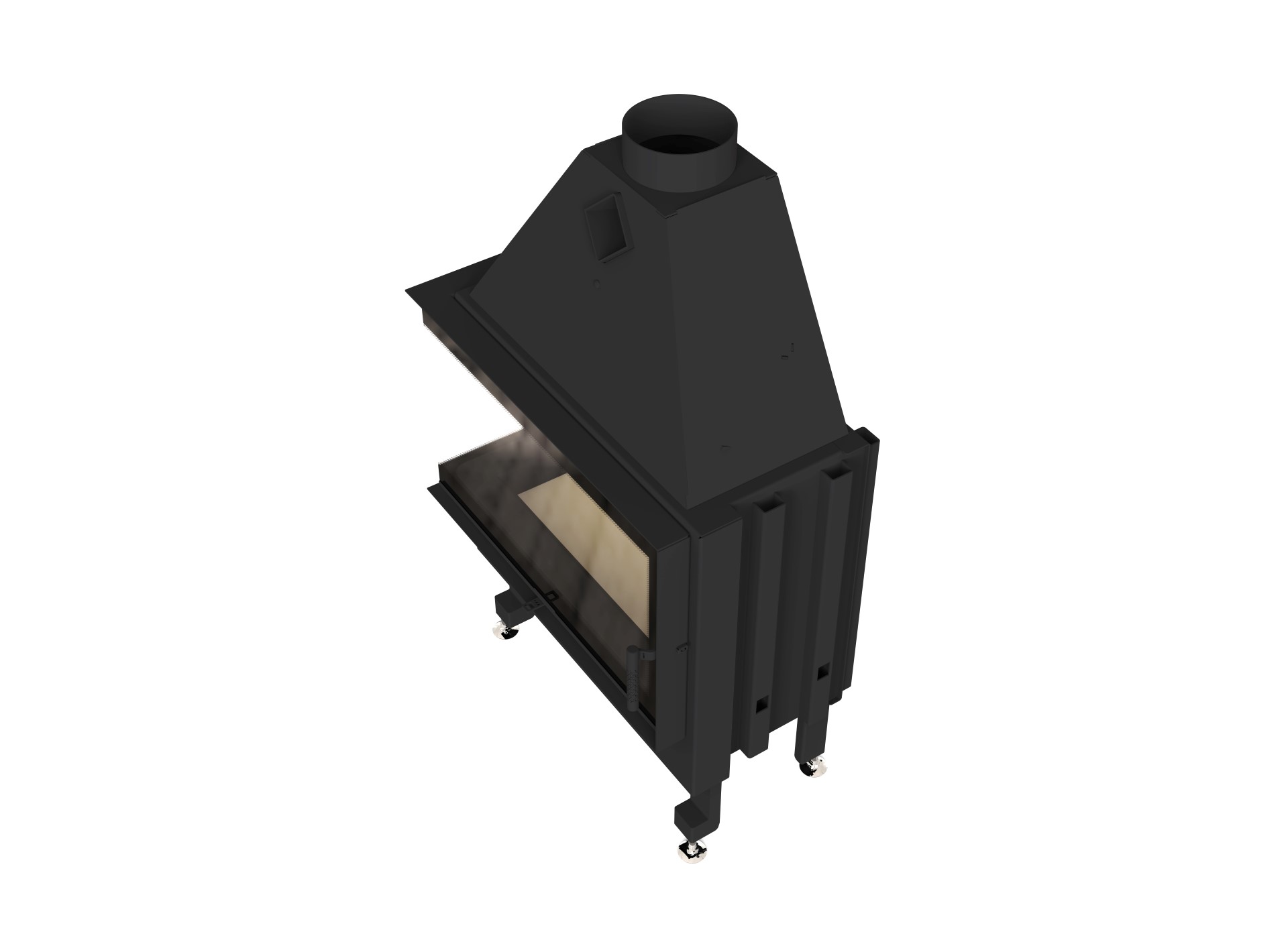 Камінна топка M-FIRE 80 (890/540) кутова ліва (17kW)