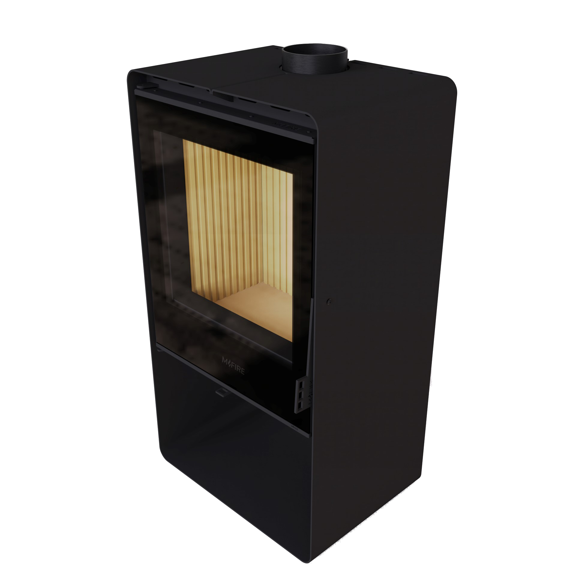 Піч сталева M-Fire Santorini з дровником (12kW)