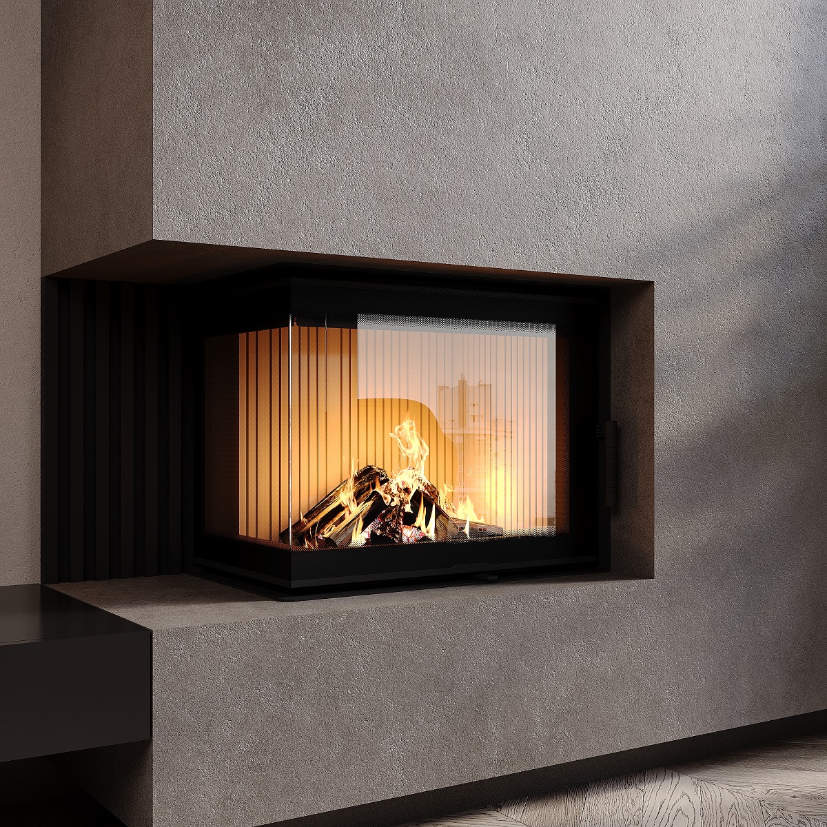 Камінна топка M-FIRE 60 (690/540) кутова ліва (14kW)