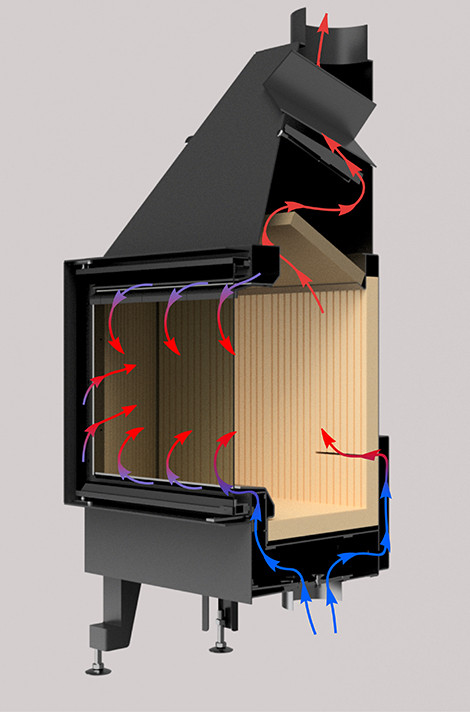 Камінна топка M-FIRE 80 Портальний (17kW)