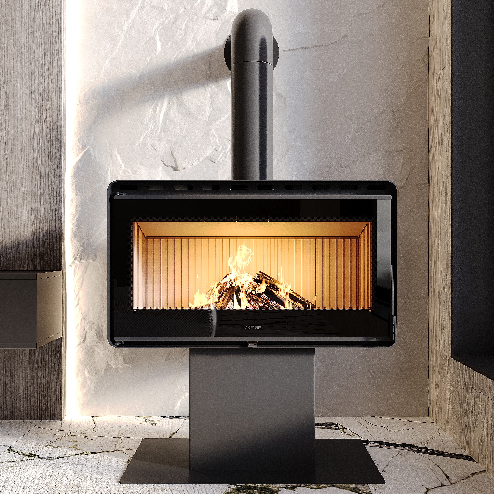 Піч сталева M-Fire Rodos на ніжці (15kW)