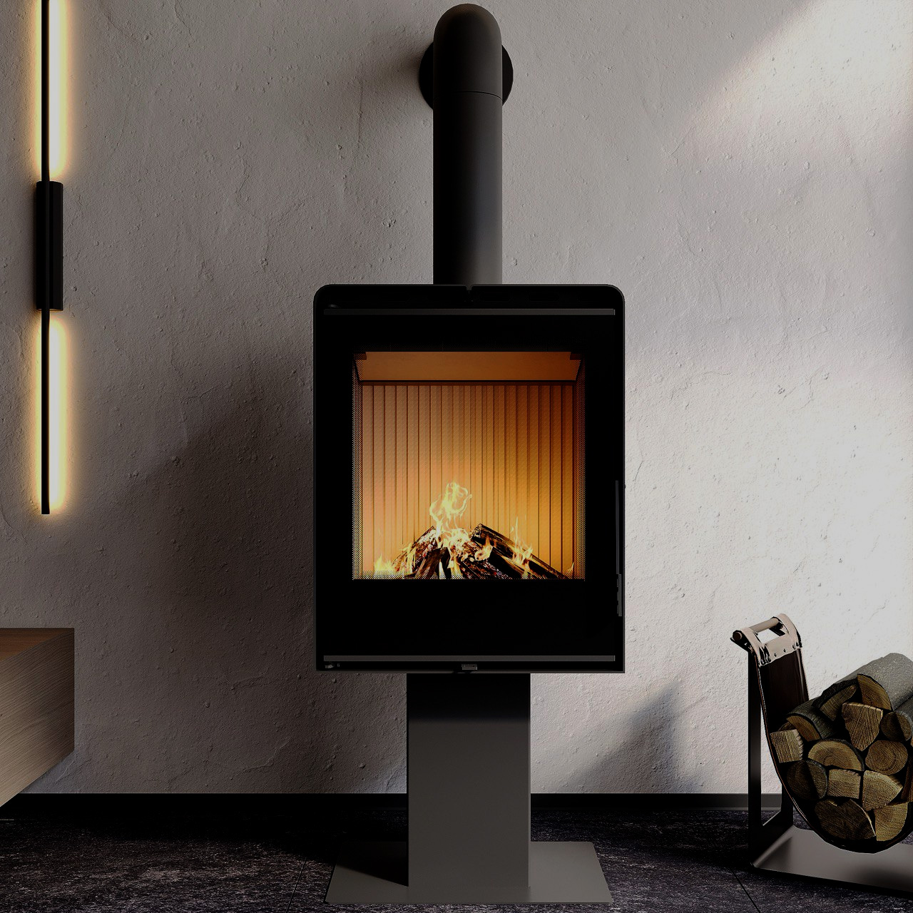 Печь стальная M-Fire Santorini на ножке (12kW)