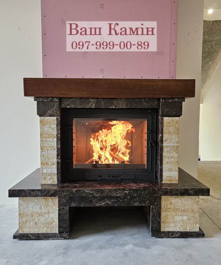 Камін французького типу (кантрі) — роботи «Ваш камін»