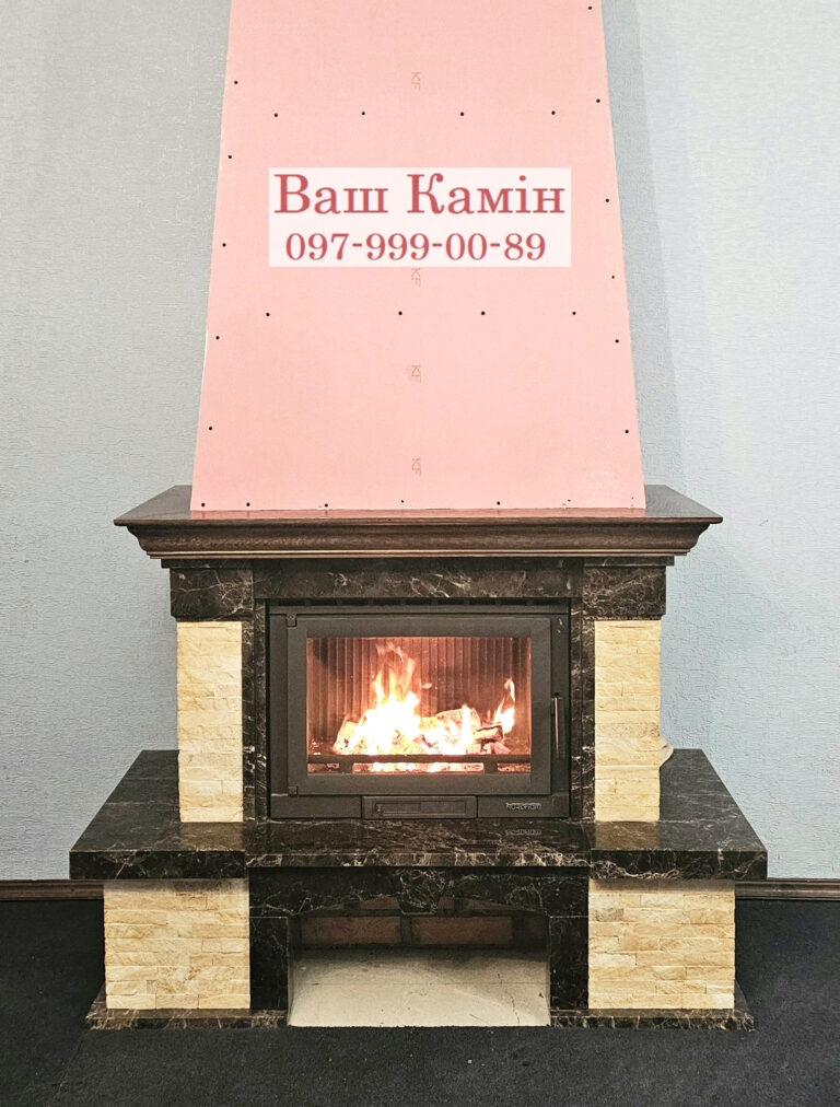 Камін французького типу (кантрі) — роботи «Ваш камін»
