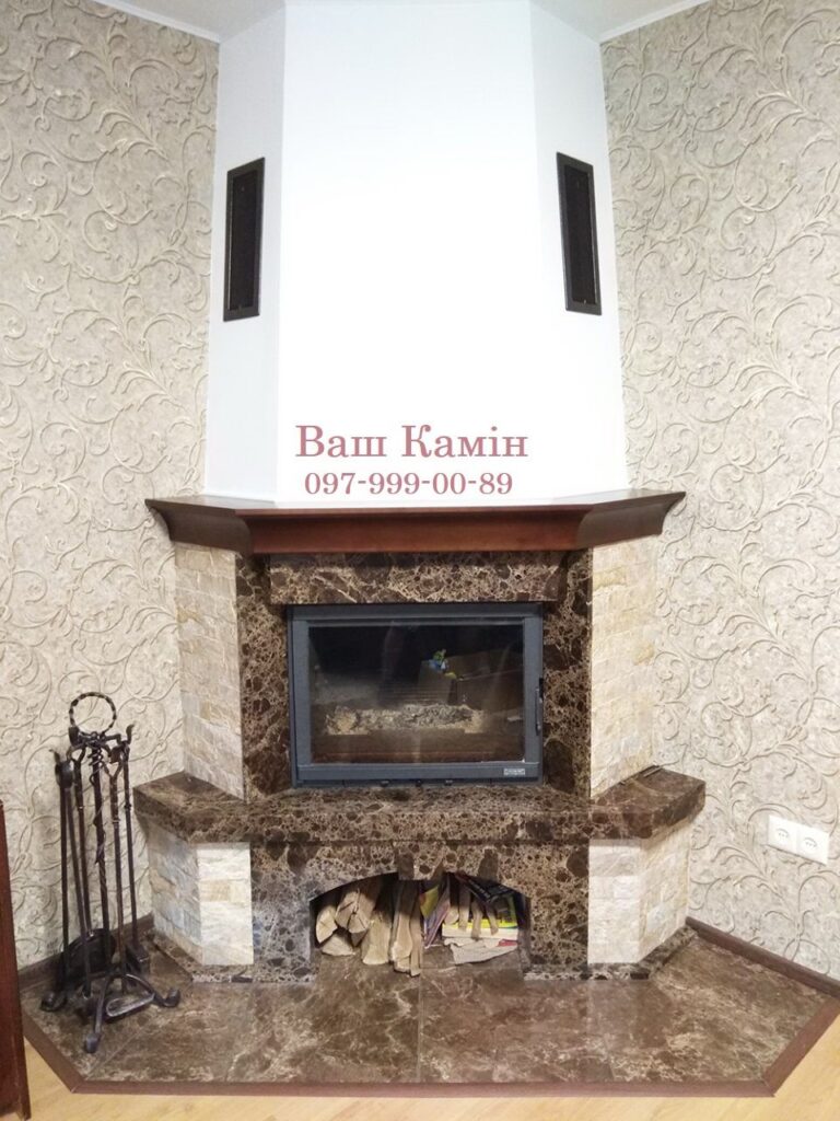 Камін французького типу (кантрі) — роботи «Ваш камін»