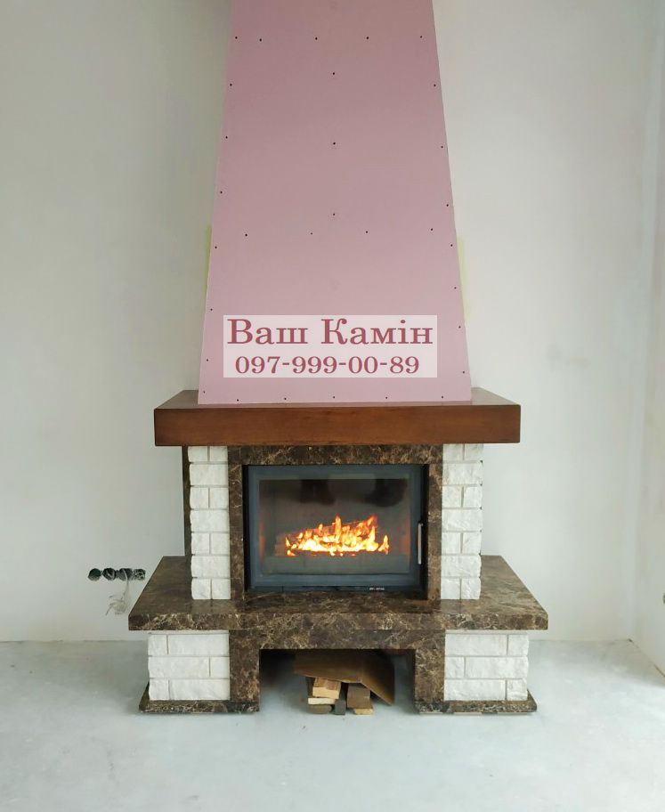 Камін французького типу (кантрі) — роботи «Ваш камін»