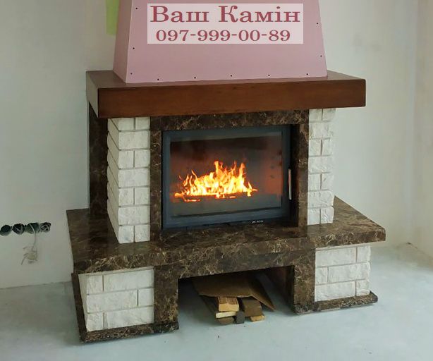 Камін французького типу (кантрі) — роботи «Ваш камін»