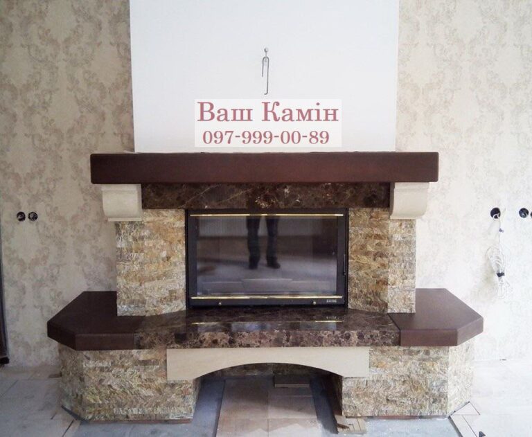 Камін французького типу (кантрі) — роботи «Ваш камін»