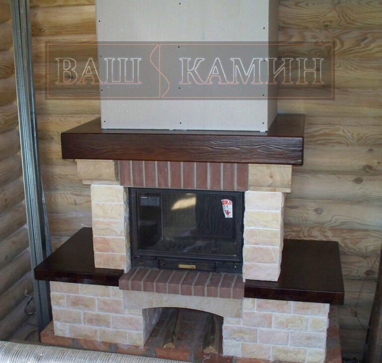 Камін французького типу (кантрі) — роботи «Ваш камін»