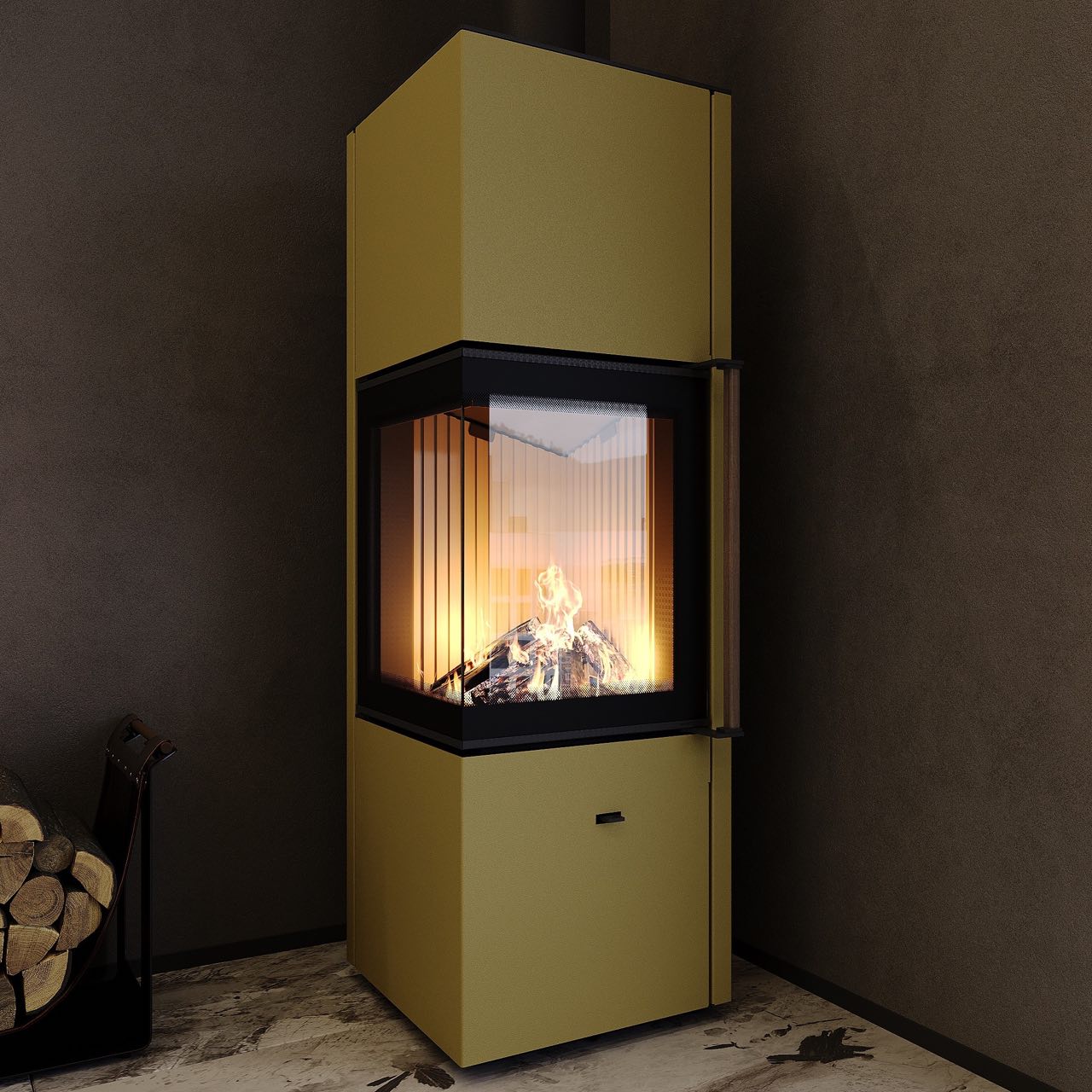 Піч сталева кутова M-Fire Corfu 9kW - Зображення 11