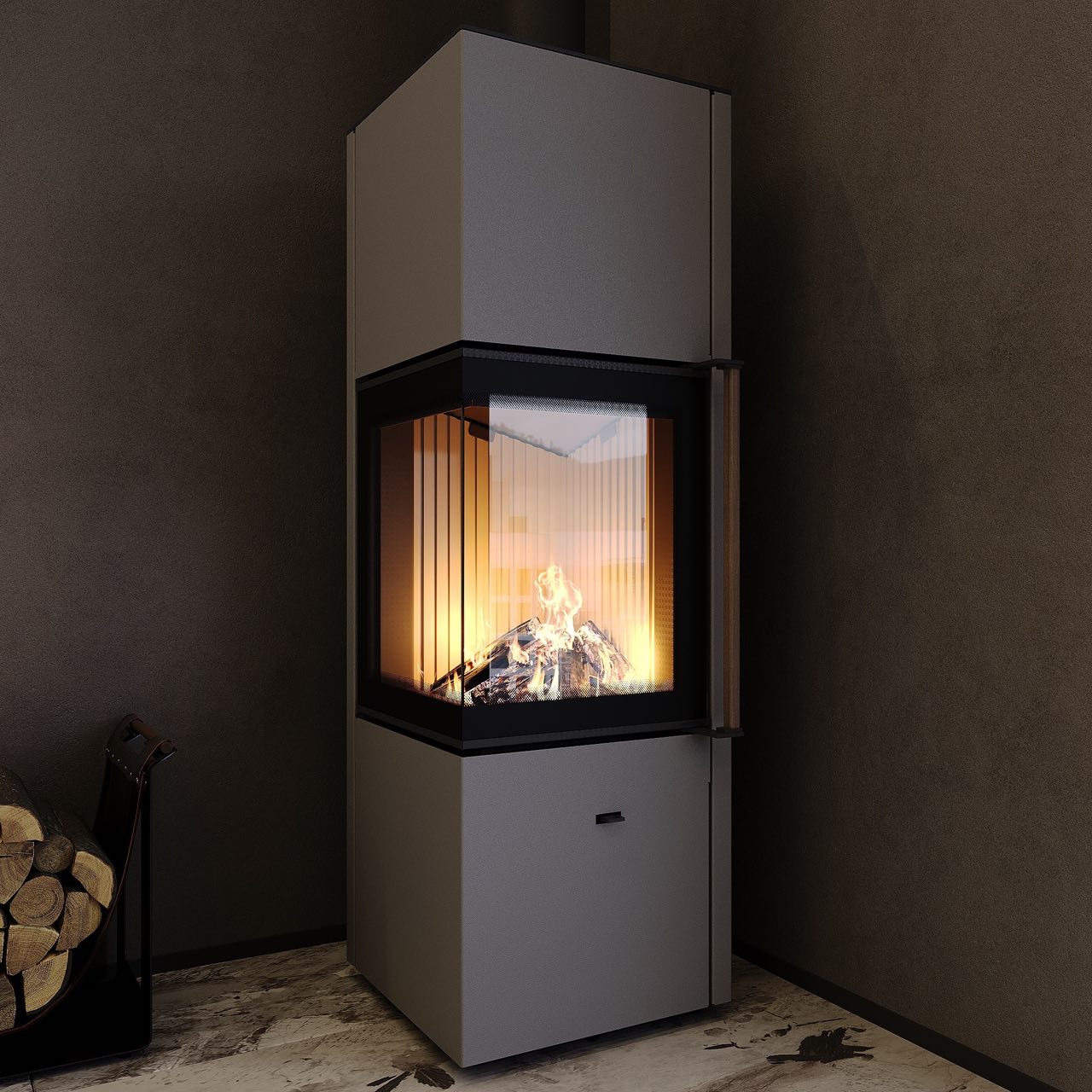Піч сталева кутова M-Fire Corfu 9kW - Зображення 12