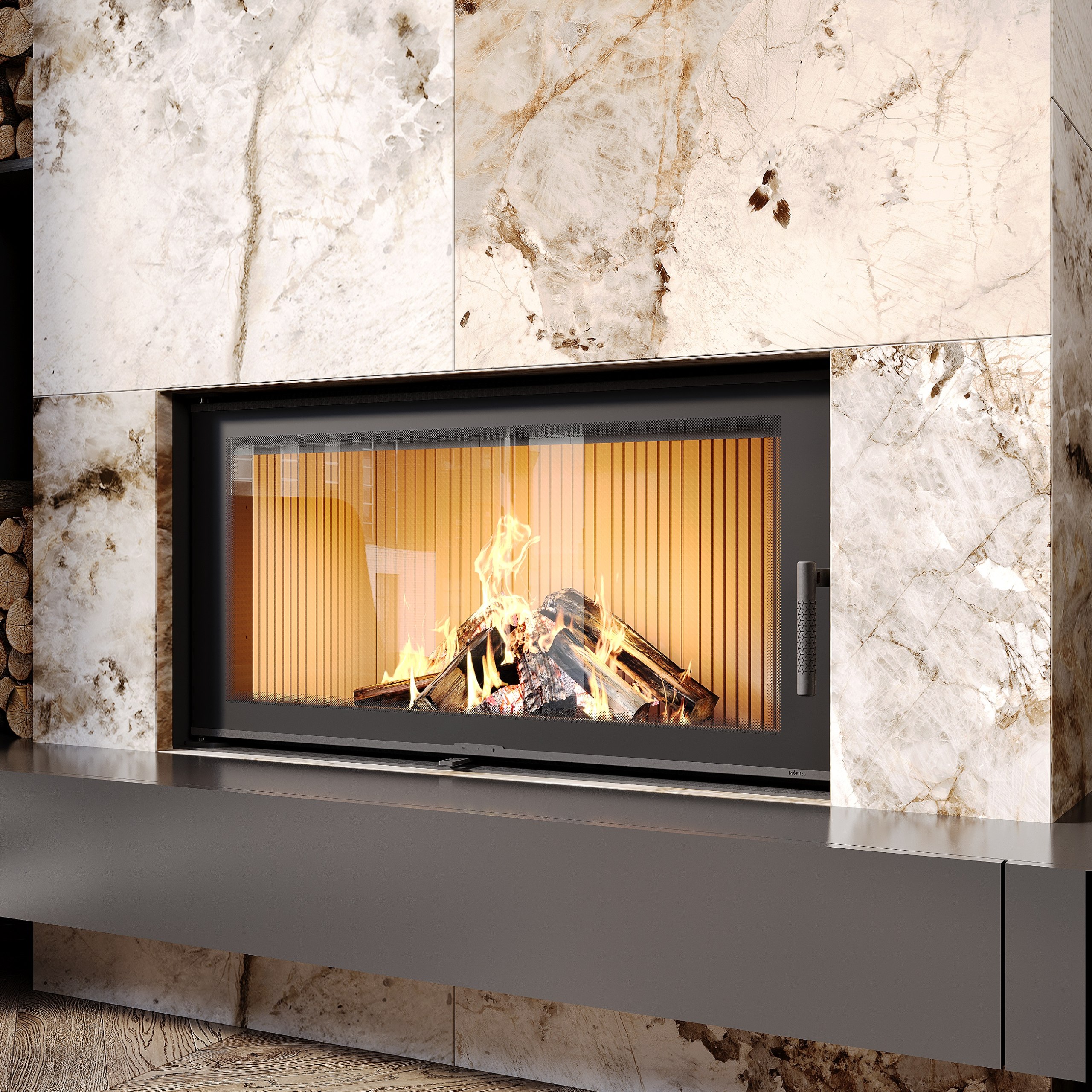 Камінна топка M-FIRE 100 пряма (20kW) - Зображення 6