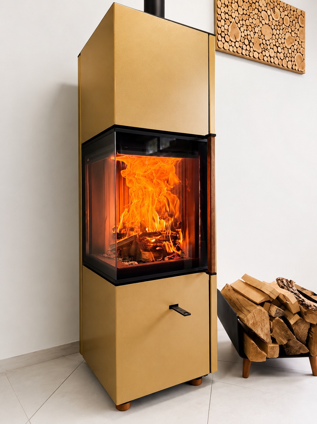 Піч сталева кутова M-Fire Corfu 9kW - Зображення 6