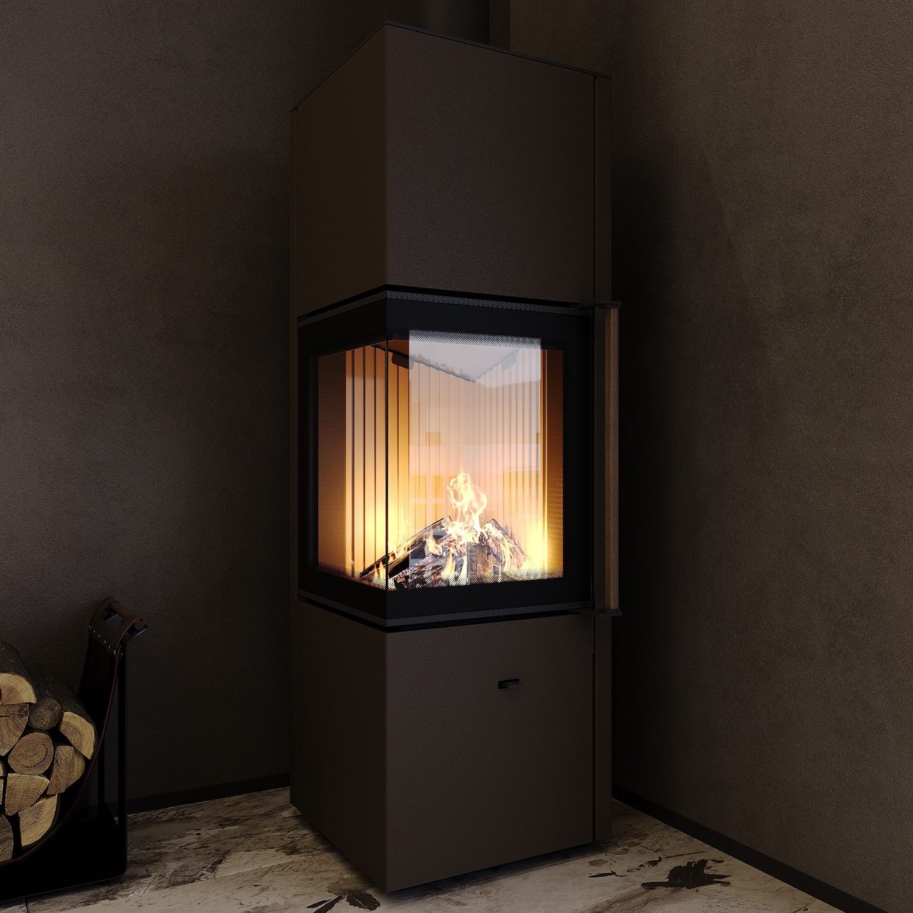 Піч сталева кутова M-Fire Corfu 9kW - Зображення 9